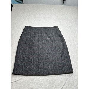 WOOLRICH Wool Blend Gray & Red Plaid Lined Pencil Skirt Zipper Women's Size 12‎